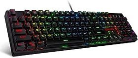Resim Redragon K582-US Surara RGB LED arkadan aydınlatmalı QWERTY mekanik oyun klavyesi, 104 tuşlu, ABD düzeni (kırmızı şalter – ABD düzeni) 