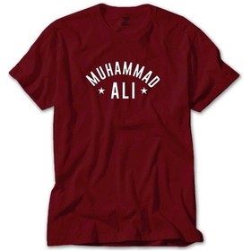 Resim Muhammad Ali Text Kırmızı Tişört Kırmızı 