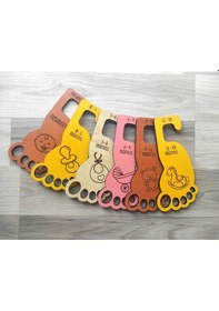 Resim Plakethome Bebek Dolabı Ayracı,Dolap Içi Ahşap Askılık Set,Dolap Düzenleyici 