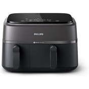 Resim Philips Çift Sepetli Airfryer 3000 Serisi - 2750w, 9l Kapasite, Siyah - Na350/09 