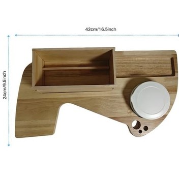 Gaojunshop01 Usps Postacıları İçin Ahşap Araç Cup Holder Tepsisi Variant Organizör Ve