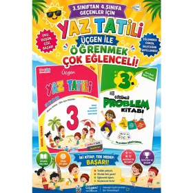 Resim Üçgen Yayıncılık Üçgen 3.sınıftan 4.sınıflara Geçenler Için Yaz Tatil Seti (Tatil+Problem Kitabı) 
