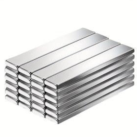 Resim 8/14 adet Kare Uzun Çubuk Mıknatıs - 60 x 10 x 3mm Buzdolabı Manyetik, Alet Sabitleme, Hassas Parçalar, Tatil Dekorasyonu, Parti Süslemesi, Anneler Günü, Babalar Günü için İdeal Hediye, Gümüş Renk 