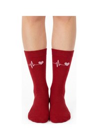 Resim Gost Liria Crimson Desenli Unisex Soket Çorap Kırmızı 