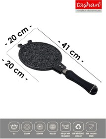 Resim Braventa Collection Taşhan Döküm Waffle Tavası Bakalit Sap 