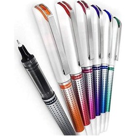 Resim Mavi Pilot Kalem 5 Adet Uniball Eye Needle 0.7 Mm İğne Uçlu Pilot Kalem Ub-187s İğne Uçlu Likit Mürekkep Jel Kalem Mavi 