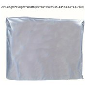 Resim Chuangyinshop 2p Klima Kapağı Isı Yalıtımlı Gümüş Renkli Dış Mekan Koruma Kılıfı 