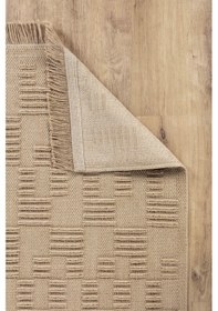 Resim Natura 6664 %100 Doğal Jüt Kilim Bej Renkli Yumuşak Dokulu Şık Tasarımlı Kilim Modern Dokuma Kilim Bej 