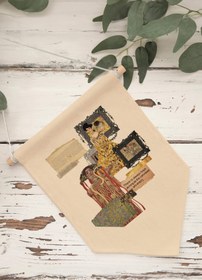 Resim Balkon Duvar Dekoru, Pinterest Oda Dekoru, Sanat Serisi, Kanvas Flama Askılı Duvar Örtüsü NO:444 - Renkli - 12 / 50 x 70 