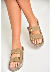 Resim Fox Shoes U596030202 Vizon Süet Kadın Terlik Vizon-süet Vizon 
