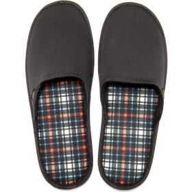 Resim Twigy Ekose Erkek Ev Terliği Turuncu/Mavi 41/46 