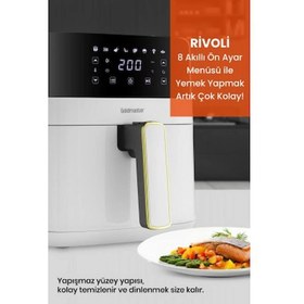 Resim Rivoli 5 Litre 8 Ön Ayarlı Özel Tasarım Airfryer 