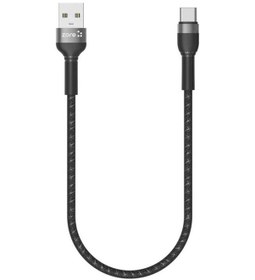 Resim Shira Serisi Type-C Usb Kablo 30 Cm-Siyah 