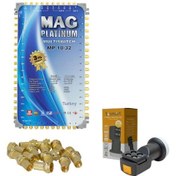 Resim Mag 10/32 Sonlu Kaskatlı Uydu Santrali + T & Smart Santral Lnb'si 