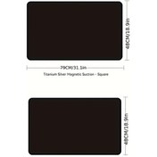 Resim Dashanshop Manyetik Araç Perdeleri: Siyah 2'li Arka Koltuk Tam Güneşlik, Isı Yalıtımı 