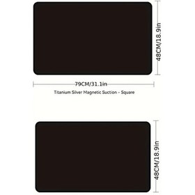 Resim Dashanshop Manyetik Araç Perdeleri: Siyah 2'li Arka Koltuk Tam Güneşlik, Isı Yalıtımı 