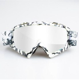 Resim Erkekler Kadınlar İçin Motosiklet Gözlükleri Motokros Yarış Kaskı Gözlükleri Rüzgar Geçirmez Ve Toz Geçirmez Koruyucu Şeffaf 