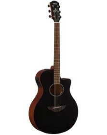 Resim Yamaha Apx600 Thinline Cutaway Elektro Akustik Gitar Smokey Black 