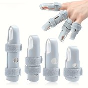 Resim 4 adet Ayarlanabilir Parmak Desteği Splintleri - PP Malzeme ile Yumuşak Köpük Astar ve Halka Kayışları, Erkekler ve Kadınlar için Unisex Tasarım, Sadece Elde Yıkama, Spor Yaralanması İyileştirme İçin Parmak Splintleri, Spor İçin Parmak Splintleri, Yaralanma İyileştirme Yardımcısı, Şık Parmak Splinti, Dayanıklı Parmak Splinti 