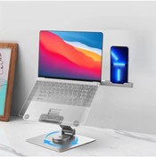 Resim m.tk moveteck 360 Dönebilen Macbook Dizüstü Bilgisayar Telefon Standı Yükseklik Ayarlı Metal Holder 