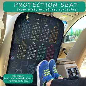 Resim Öğretmenler Tarafından Tasarlanmış Matematik Desenli (Toplama/Çarpma Tabloları, Semboller) - Çoğu Araba, SUV ve Kamyonet için Uygun, Yüksek Kaliteli Çizilmeye Dayanıklı Yüzey - Ön veya Arka Koltuk Koruma - Kolay Kurulum & Temizlik - Evde Eğitim Aileleri ve Öğrenciler İçin İdeal, Araç Arkası Kılıfı, Seyahat Aksesuarı, Eğlenceli Resimler, Dayanıklı Kumaş 