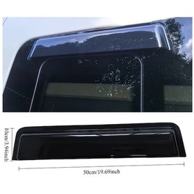 Resim Willowhaven Siyah 19.69 İnç Pvc Yağmurluk, 3 Boyutlu Rv Ve Karavan Penceresi İçin Yağmur Koruması 