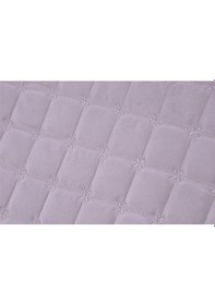 Resim Diabella Yıldız Kapitoneli 3 Parça Çift Kişilik Yatak Örtüsü Pudra 