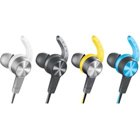 Resim Syrox S32 Mıknatıslı Kulakiçi Spor Kulaklık Bluetooth V5.0 Beyaz-Gri Ergonomik Tasarım 