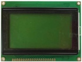 Resim Robotistan 128x64 Grafik LCD, Yeşil Üzerine Siyah 