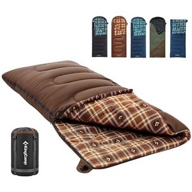 Resim Kingcamp Yetişkinler Için Uyku Tulumu Pamuk Flanel Uyku Tulumları Çok Renkli 