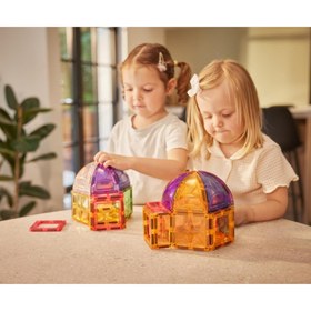 Resim Cleverclixx Curved Pack Manyetik Bloklar, Pastel 34 Parça 