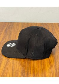 Resim Hamze Ny Yankees New York Nakış Hip Hop Snapback Rapper Şapka Cap Siyah - Siyah 