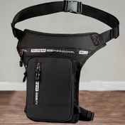 Resim Kadınlar İçin Hafif Çok Amaçlı Koşu Bel Çantası - Ayarlanabilir Kayışlı Siyah Naylon Omuz Çantası, Telefon Cebi ve Güvenli Fermuar Bölmeli Açık Hava Aktiviteleri için 
