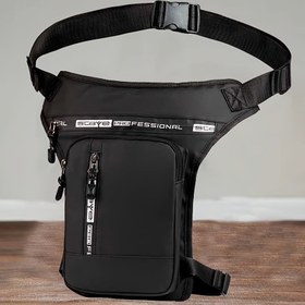 Resim Kadınlar İçin Hafif Çok Amaçlı Koşu Bel Çantası - Ayarlanabilir Kayışlı Siyah Naylon Omuz Çantası, Telefon Cebi ve Güvenli Fermuar Bölmeli Açık Hava Aktiviteleri için 