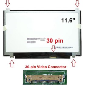 Resim Acer Uyumlu Aspire V5-123 Ekran Lcd Ekran 11.6 Slim 30 Pin 
