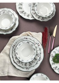 Resim Porser Terra Yemek Takımı 6 Kişilik 24 Parça Fly24ykprs1057 Çok Renkli 