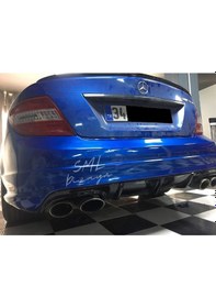 Resim Mercedes W204 C180 Makyajsız Difüzör Plastik Arka Difizör 