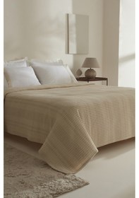 Resim Karaca Home Delisa %100 Keten Çift Kişilik Pike Takımı Bej Bej 