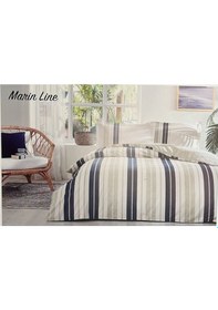 Resim Özdilek Marin Line Bej Tek Kişilik Nevresim Takımı 