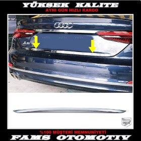Resim Audi A5 Krom Bagaj Alt Çıtası 2016 Üzeri Paslanmaz Çelik 
