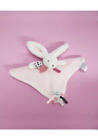 Resim Doudou Hediye Kutulu Pembe Tavşan Uyku Arkadaşı 25 Cm 