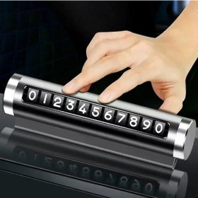 Resim Telefon Numarası Plaka Silindiri Ayarı Renkli Metal Alüminyum Araba Geçici Park Kartı Evrensel Moda Oto Aksesuarları 5256 
