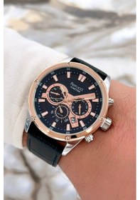 Resim Ferrucci Function Lacivert Deri Kordon Erkek Kol Saati 3 Atm Suya Dayanıklı Sdfer067 Lacivert 