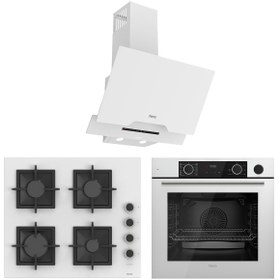 Resim Ferre Fryart&Steamart Sc Silentart serisi Beyaz 3'lü Ankastre Set ( xe64cb-sc206-d064-sa ) 