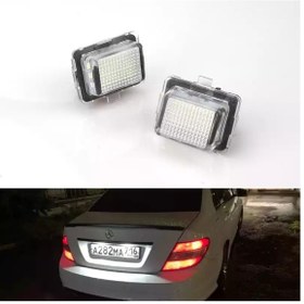 Resim Mercedes W212 Led Plaka Aydınlatma Lambası Takımı Yıldız Tuning