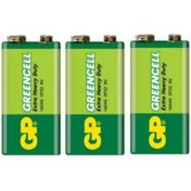 Resim GP 3 Adet 1604g-b Greencell Extra Güçlü 9 Volt Pil (9VOLT ÇİFT BAŞLI PİL) 