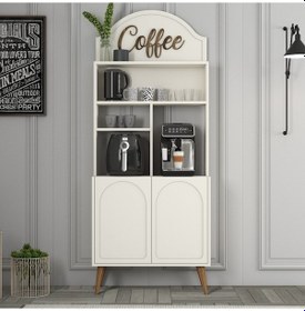 Resim Lyon Kahve Köşesi 80cm - Krem / Ceviz 