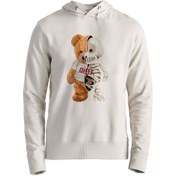 Resim Alfa Tshirt Skeleton Tedy Bear Ekru Çocuk Sweatshirt 