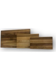 Resim Kesme Tahtası Et Kemik Kütüğü Ceviz 