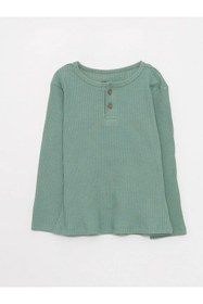 Resim LC Waikiki Lcw Baby Bisiklet Yaka Uzun Kollu Basic Kız Bebek Pijama Takımı 